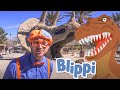 Blippi Visits Dinosaur Exhibition Dinosaurs Names Educational Videos For Toddlers Moonbug Kids
