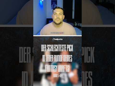 Diese 2 Picks zerstören deine Fantasy Season 🚫 #FantasyFootball #NFL #FFDraft #ballports