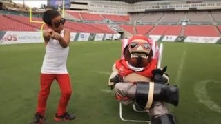 Captain Fear & Tampa Bay Buccaneers Cheerleaders - Gangnam Style