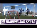 Super reflexes in goalkeepers' training exercise!