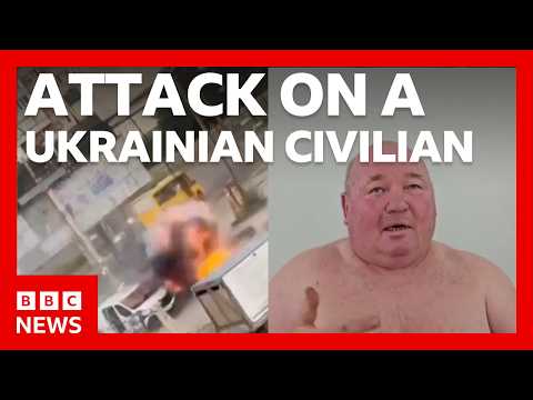 Why did Russia strike a Ukrainian vegetable seller with a drone? | BBC News