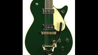 Video thumbnail for Gretsch G6128TCG Duo Jet Cadillac Green by musicglryinc