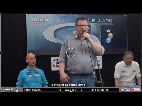 Efren Reyes vs. Ralf Souquet "Battle of Legends" German Pool Masters 01/2018  powered by Touch / Ger