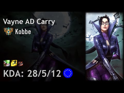 Vayne AD Carry vs Ashe - Kobbe - EUW Challenger Patch 6.18