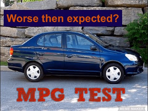 Toyota echo MPG (Is it worse then expected?)