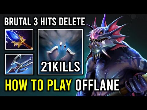How to Play Offlane Slardar Like a Pro with 3 Hits Delete Perma Bash Hit Like a Truck Dota 2