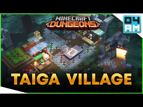 04AM - TAIGA CAMP MOD SHOWCASE - Change Your Village Into Taiga Biome in Minecraft Dungeons