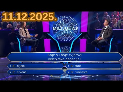 Tko želi biti milijunaš - 11.12.2025.