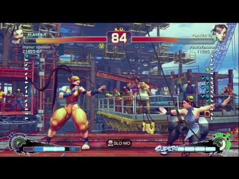 Iyo [Ibuki] vs Kiryu Tsukimiya [Guy] PeaceEmason [Chun] SSF4 Japanese Ranked Matches - TRUE-HD