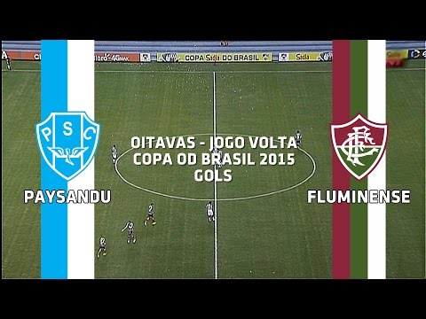 Gols - Paysandu-PA 1 x 2 Fluminense-RJ - Copa do Brasil - 26/08/2015