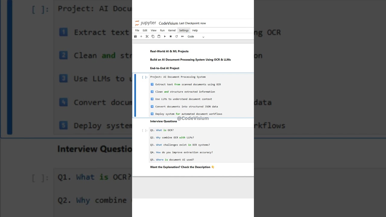 Build an AI Document Processing System Using OCR & LLMs | End-to-End AI Project