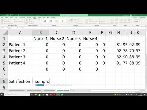 Assignment Problem Method Model Algorithm Using Ms Excel Example Solved