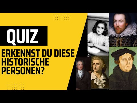 Geschichte Quiz I Erkennst du alle 20 historisch relevante Personen? I Allgemeinwissen Quiz