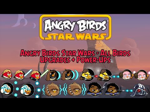 Angry Birds Star Wars - All Birds, Upgrade + Power-Ups Gameplay