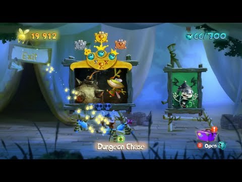 Walkthrough: Rayman Legends 100% - Rescue Elysia / Dungeon Chase