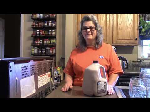 Pressure canning chocolate milk for storage- #rebelcanning  #canning