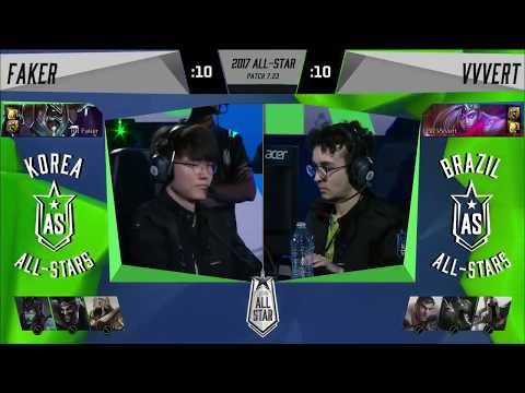 Faker Nasus vs Vvert Varus   1v1 All Stars 2017