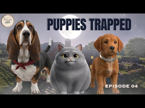 PUPPIES TRAPPED  EPISODE 4 | | Lulu, Lunara & Goldie’s Farm Rescue