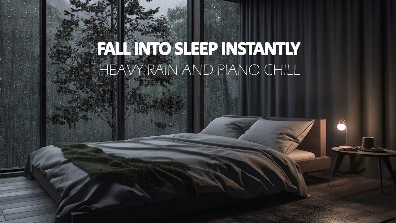 Gentle Rain & Piano 🎹 Relax After a Long Day with 3 Hours of Calm, Healing Melodies & Deep Sleep