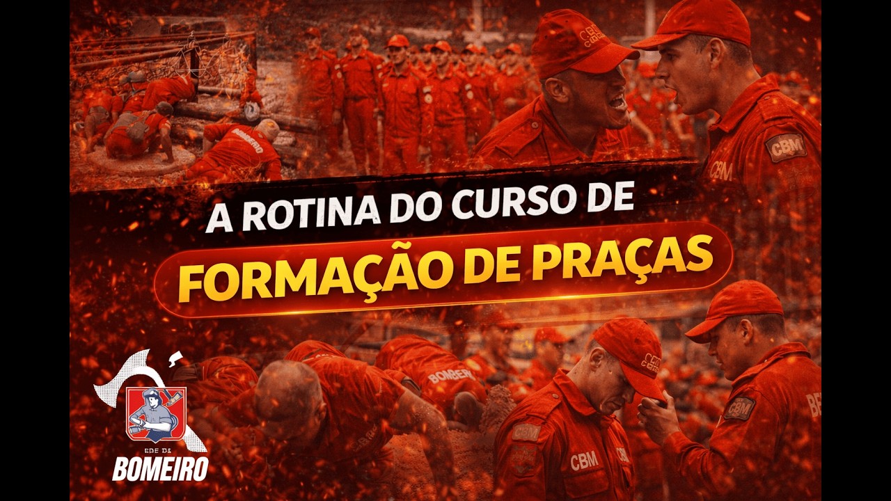 ROTINA do Curso de Formação de SOLDADOS do CORPO de BOMBEIROS MILITAR