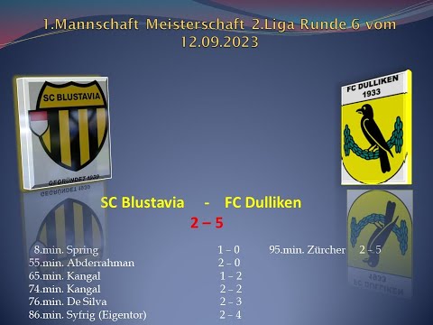 1.Mannschaft Meisterschaft 2.Liga SC Blustavia - FC Dulliken