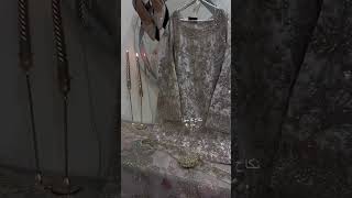 Ivory Embellished Silk Sharara - Video 4