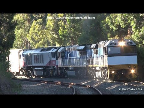 LDP's on MP9: Freight Trains in the Adelaide Hills 17/01/18