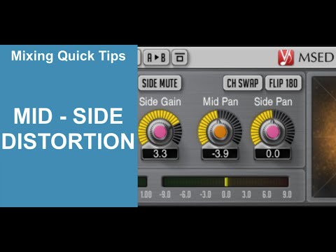 Mid Side Distortion /// Using Voxengo Msed to create a tasteful saturation  // Mixing Tips