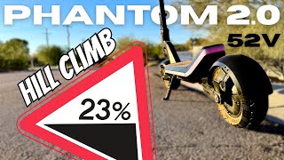 Apollo Phantom 2.0 (52V) Extreme Hill Climb Test | 23% Peak Grade
