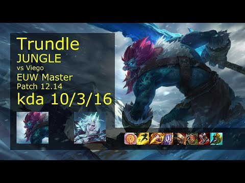 Trundle vs Viego Jungle - EUW 10/3/16 Patch 12.14 Gameplay