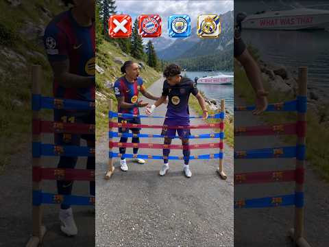 Football clubs take on the ribbon race! ⚽🏁 #football #parody #fcbarcelona