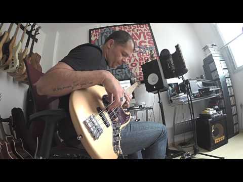 N.Zaganin Custom Jazz Bass Gold por Fabio Lessa