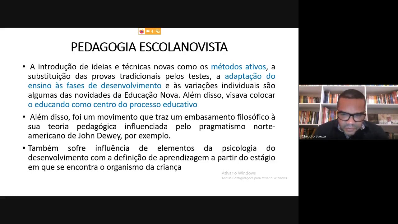 A PEDAGOGIA DA ESCOLA NOVA