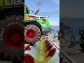 JCB Tow Gunner Trucks Vs Upside Down Speed Bumps Shorts Beamng Beamngcrashes Beamngdrive Jcb