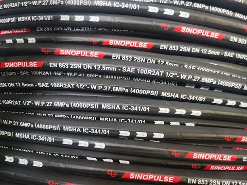 Hydraulic Hose SAE100 R2AT/ EN853 2SN in German Tech High Speed Braiding Machine