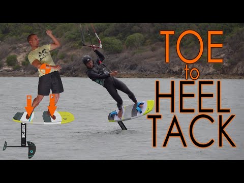 Kite Foil: Toeside to Heelside Tack
