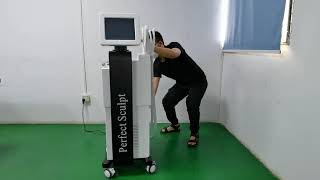 Perfect Sculpt Hiemt EMS Sculpting Build Muscle and Burn Fat Electromagnetic Body Shaping Machine youtube video