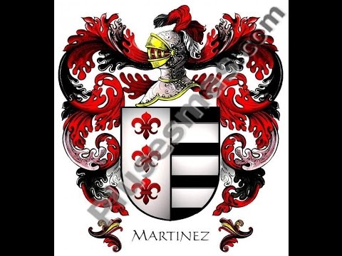 Coat of arms and history of the Martinez surname.