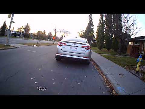 ILLEGAL PARKER BLOCKING FIRE HYDRANT AND IN CROSSWALK TICKETS WAS ISSUED