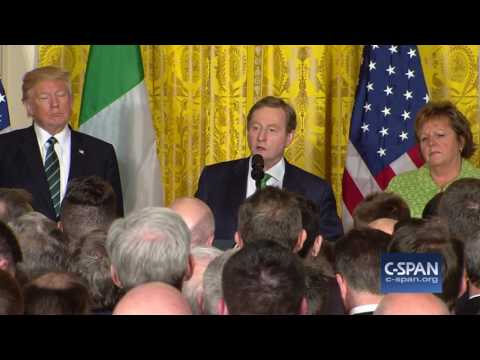 Irish Prime Minister: "We were the wretched refuse on the teeming shore." (C-SPAN)