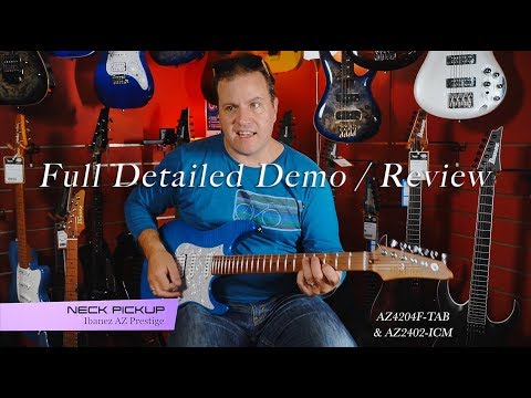 Обзор и демонстрация звучания электрогитар Ibanez серии AZ