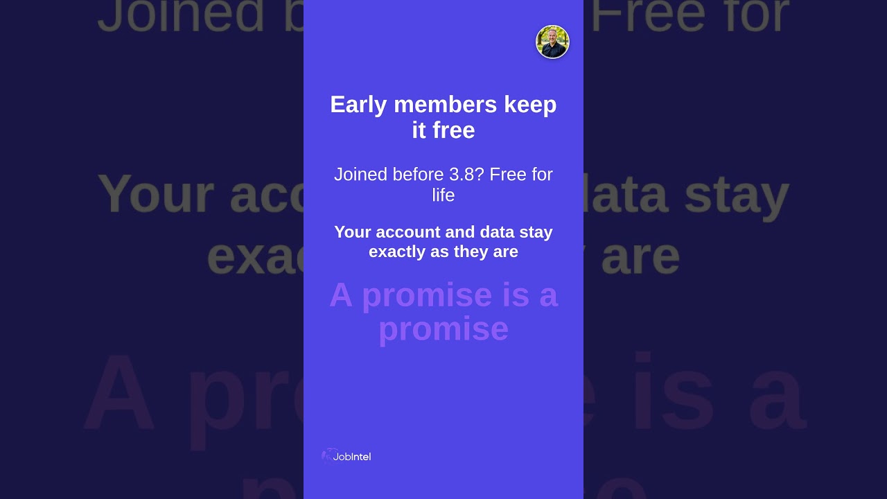 Thumbnail for JobIntel 3.8: One Product, One Plan - The Free Preview Is Over