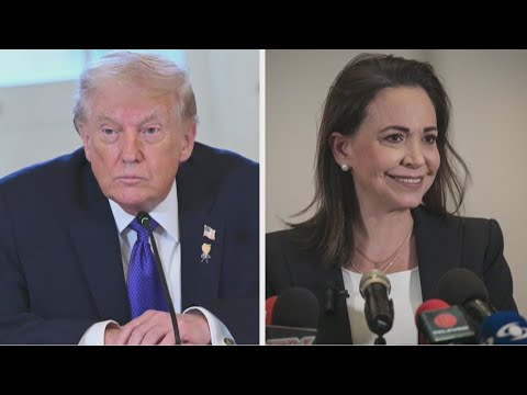 Trump accepts Machado's Nobel Peace Prize medal | Elizabeth Vargas Reports