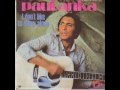 Paul Anka - I Don't Like to Sleep Alone with rare long ending