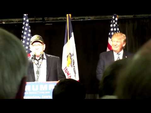 Donald Trump, Dan Gable @ Electric Park Ballroom Waterloo, IA 10-7-2015