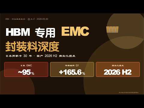 HBM-specific EMC packaging material depth; two Japanese card manufacturers with 30 years of exper...