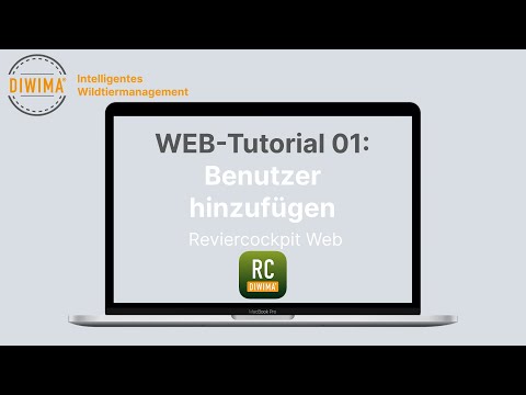 diwima® Tutorial Revier Cockpit Web 01: Benutzer anlegen