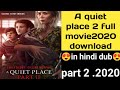 A Quiet Place 2 Full Movie 2020 Download In Hindi Dub