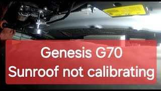G70 sunroof not working