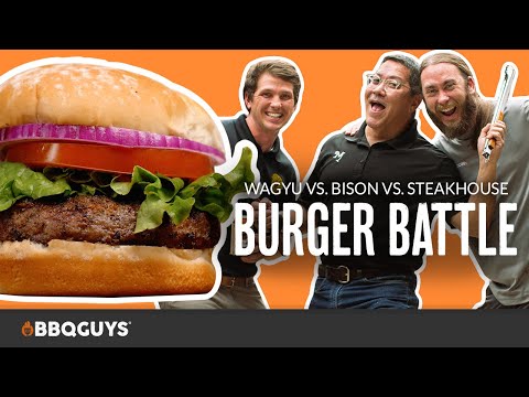 Burger Battle Box Challenge: Bison vs Steakhouse vs Wagyu | USA Premium Cuts | BBQGuys